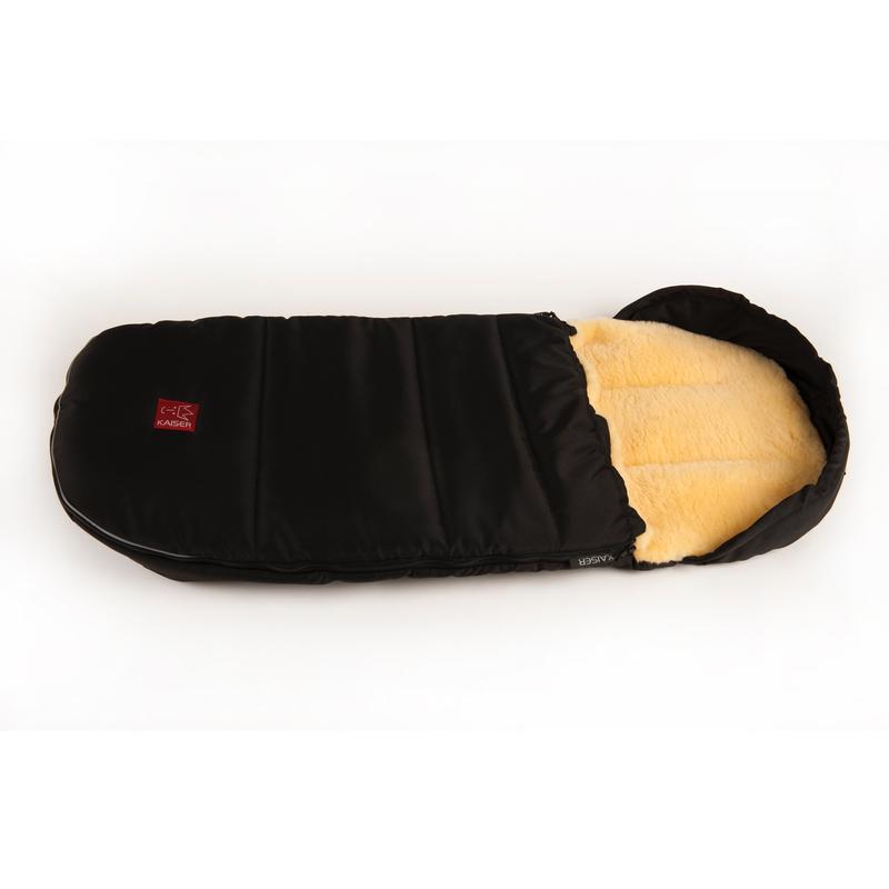 Kaiser Lambskin Stroller Footmuff Lenny Black
