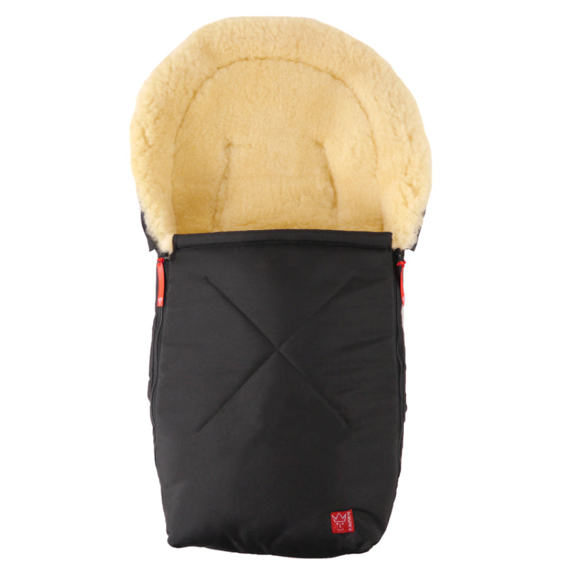 Kaiser  Lammfell Fusssack 'Emma' für Babyschale/Babywanne  Black - Online MY SNOWFLAKE