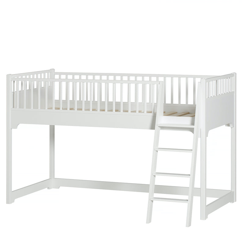 Oliver Furniture  Seaside Classic Halbhohes Hochbett 90 x 200 cm  Weiss - Online MY SNOWFLAKE