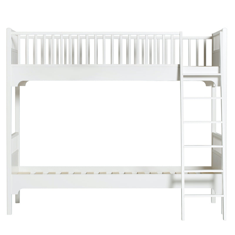 Oliver Furniture  Seaside Classic Etagenbett 90 x 200 cm m. schräge Leiter  Weiss - Online MY SNOWFLAKE