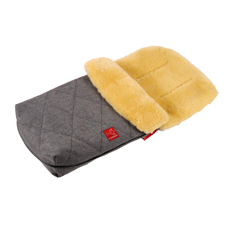 Kaiser  Lammfell Kinderwagenfusssack 'Natura'  Anthracite Melange