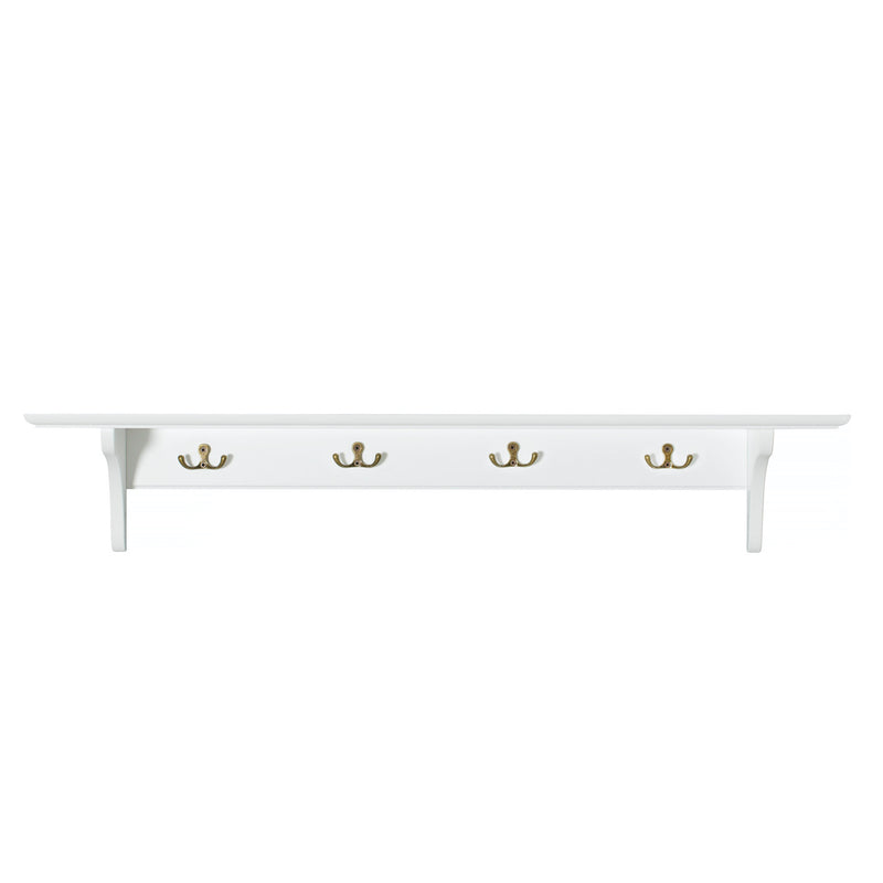 Oliver Furniture  Seaside Wandregal/Garderobe mit 4 Haken  Weiss - Online MY SNOWFLAKE
