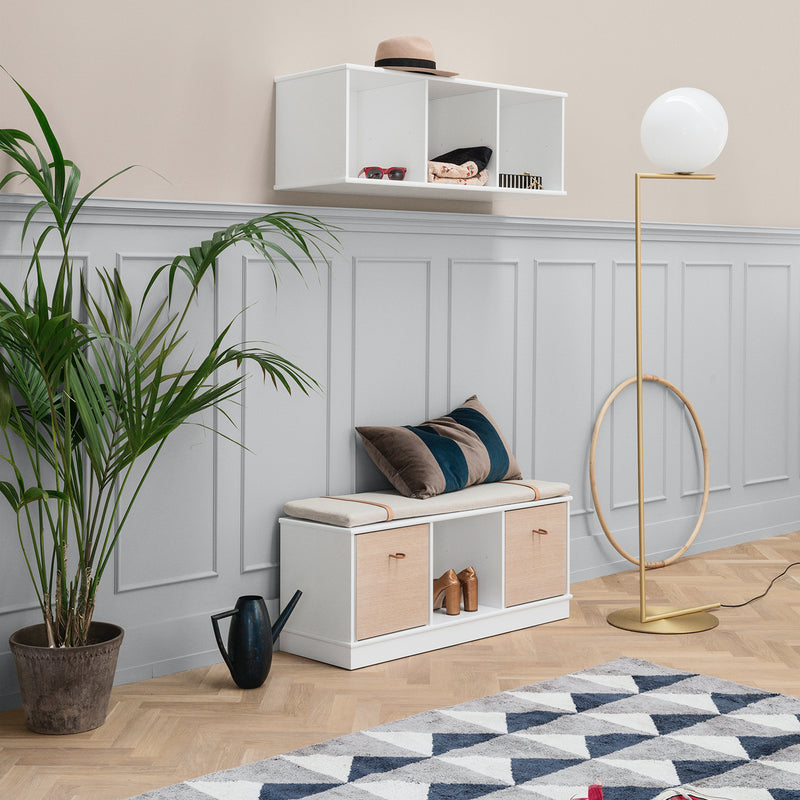 Oliver Furniture  Wood Standregal 3x1 Fächer m. Sockel  Weiss - Online MY SNOWFLAKE