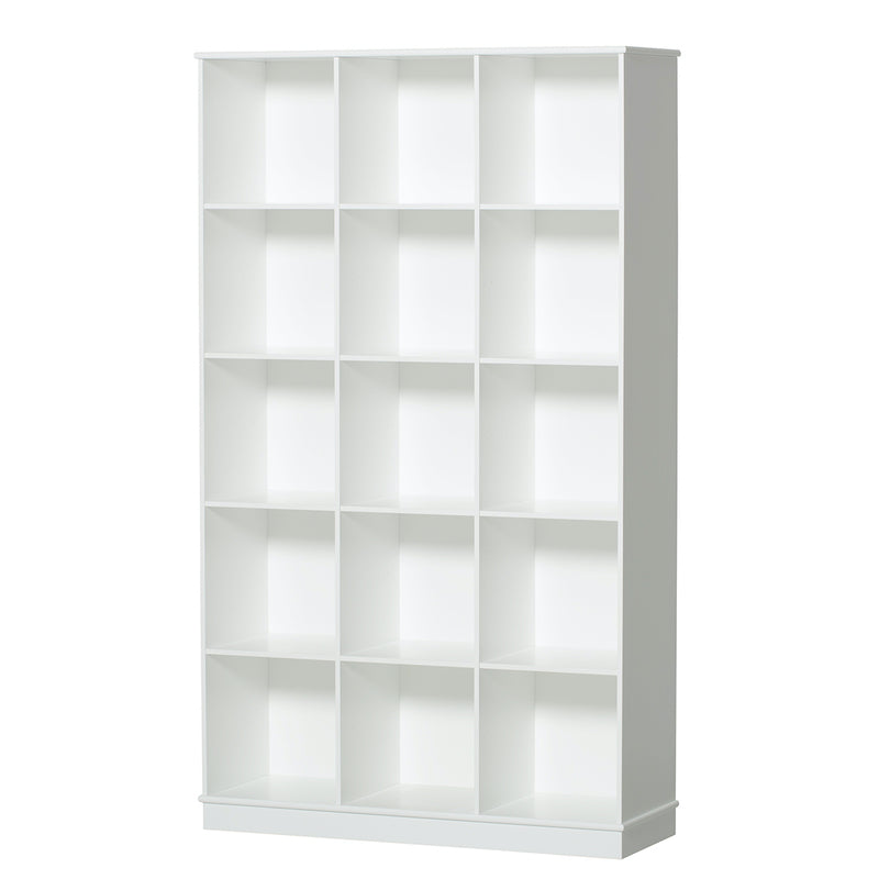 Oliver Furniture  Wood Standregal 3x5 Fächer m. Sockel  Weiss - Online MY SNOWFLAKE