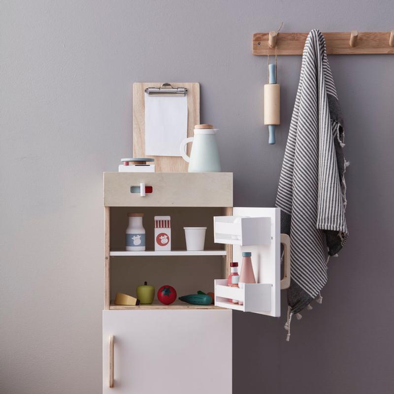 Kids Concept  Holz Kühlschrank  Natur/Weiss - Online MY SNOWFLAKE