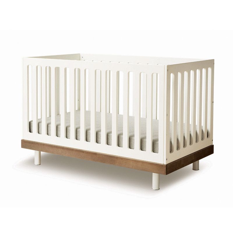 Oeuf NYC <br/> Babybett Classic <br/> Walnuss/Weiss,Babybetten, Oeuf NYC - SNOWFLAKE kindermöbel concept store