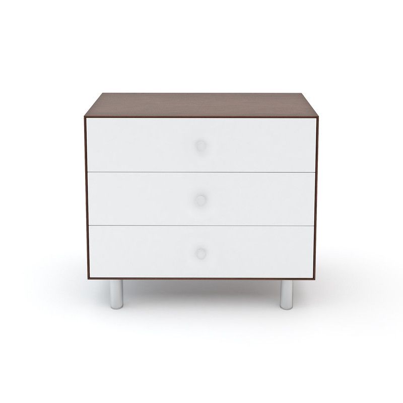Oeuf NYC <br/> Merlin Kommode Classic <br/> Walnuss/Weiss,Wickelkommoden, Oeuf NYC - SNOWFLAKE kindermöbel concept store