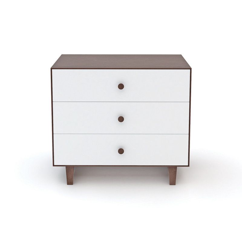 Oeuf NYC <br/> Merlin Kommode Rhea <br/> Walnuss/Weiss,Wickelkommoden, Oeuf NYC - SNOWFLAKE kindermöbel concept store