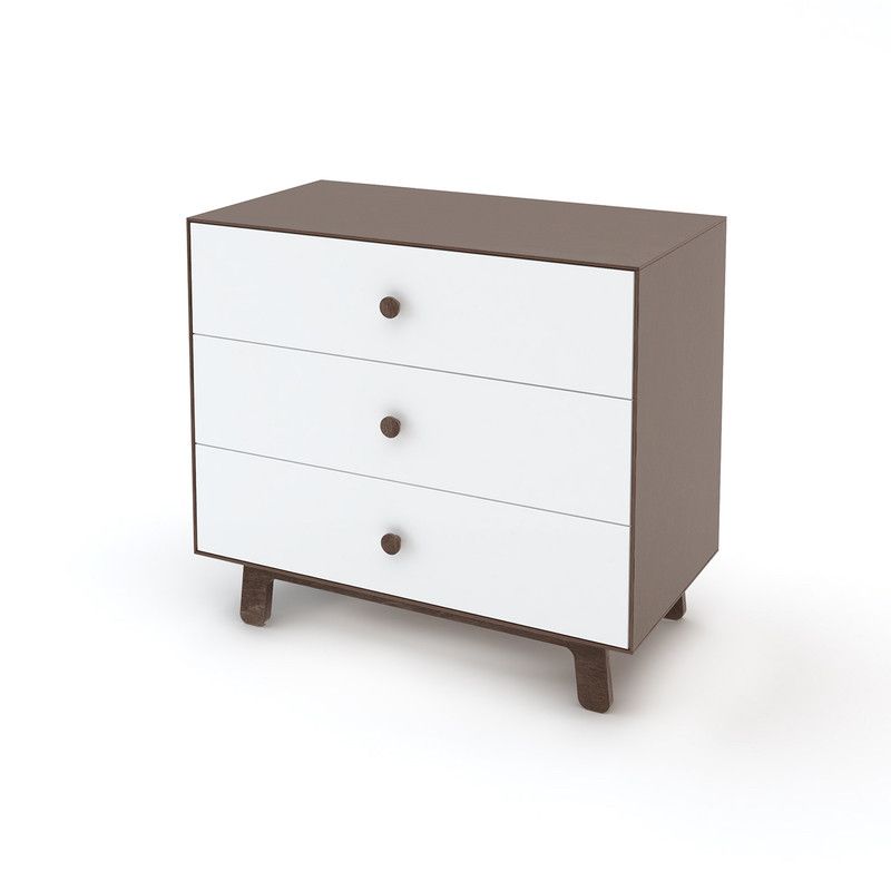 Oeuf NYC <br/> Merlin Kommode Sparrow <br/> Walnuss/Weiss,Wickelkommoden, Oeuf NYC - SNOWFLAKE kindermöbel concept store