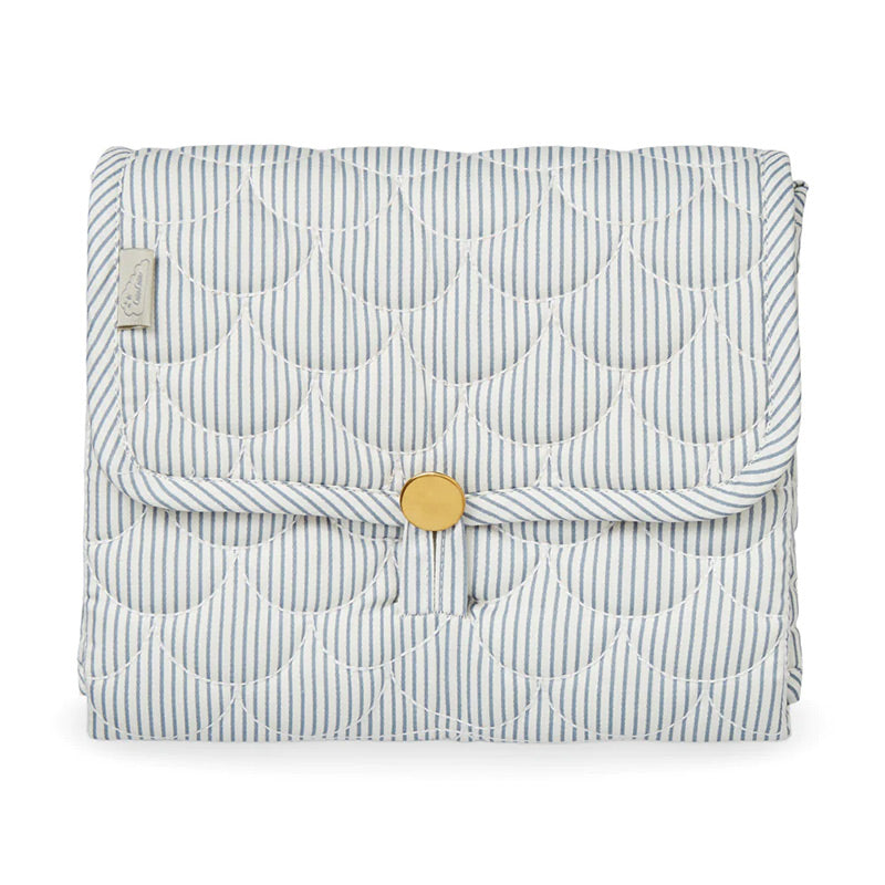 Cam Cam Copenhagen  Wickelunterlage  Classic Stripes Blue, Praline - Online MY SNOWFLAKE