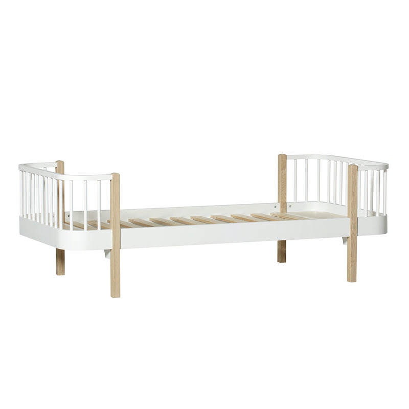 Oliver Furniture  Original Einzelbett Wood 90 x 200 cm  Weiss/Eiche - Online MY SNOWFLAKE