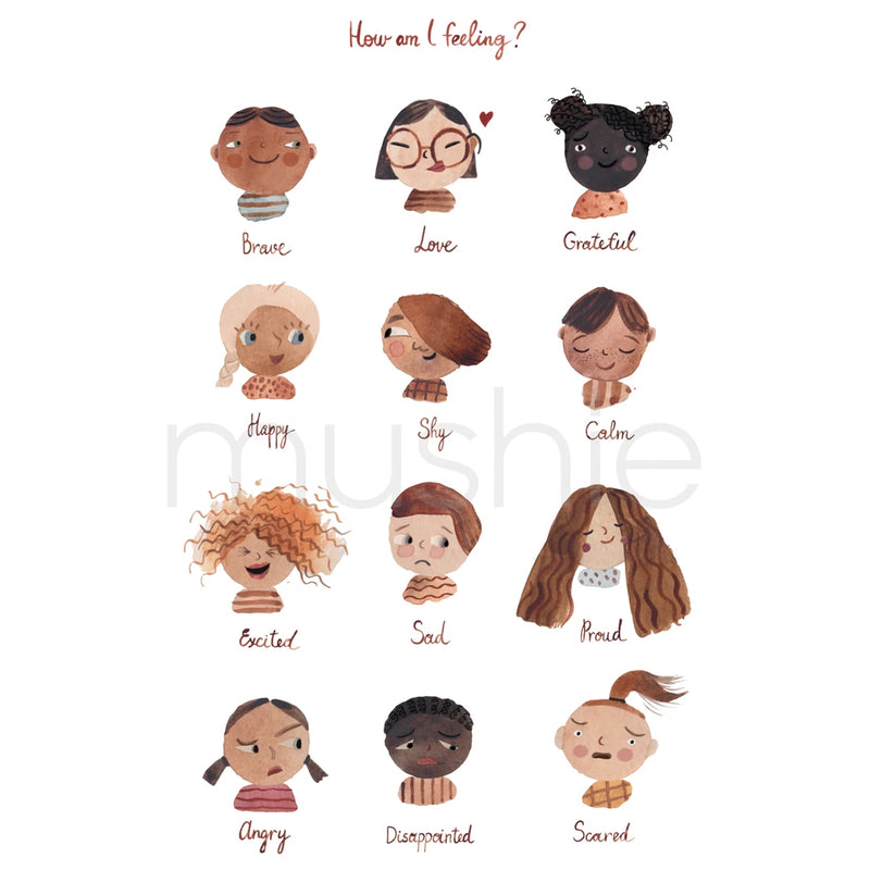 Mushie  Poster 50 x 70 cm  Feelings - Online MY SNOWFLAKE