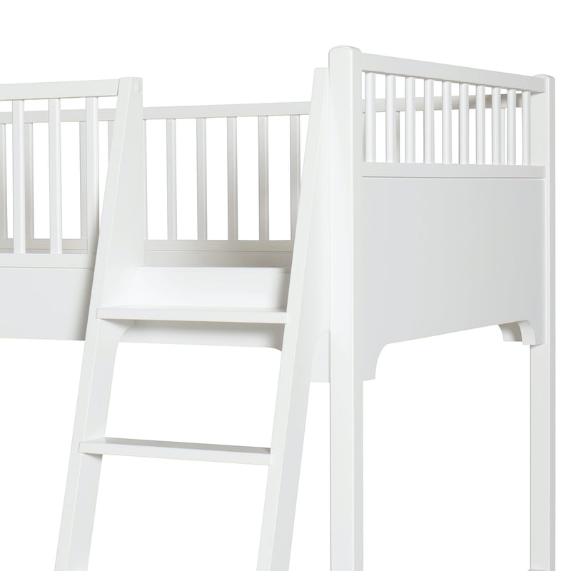 Oliver Furniture  Seaside Classic Etagenbett 90 x 200 cm m. schräge Leiter  Weiss - Online MY SNOWFLAKE