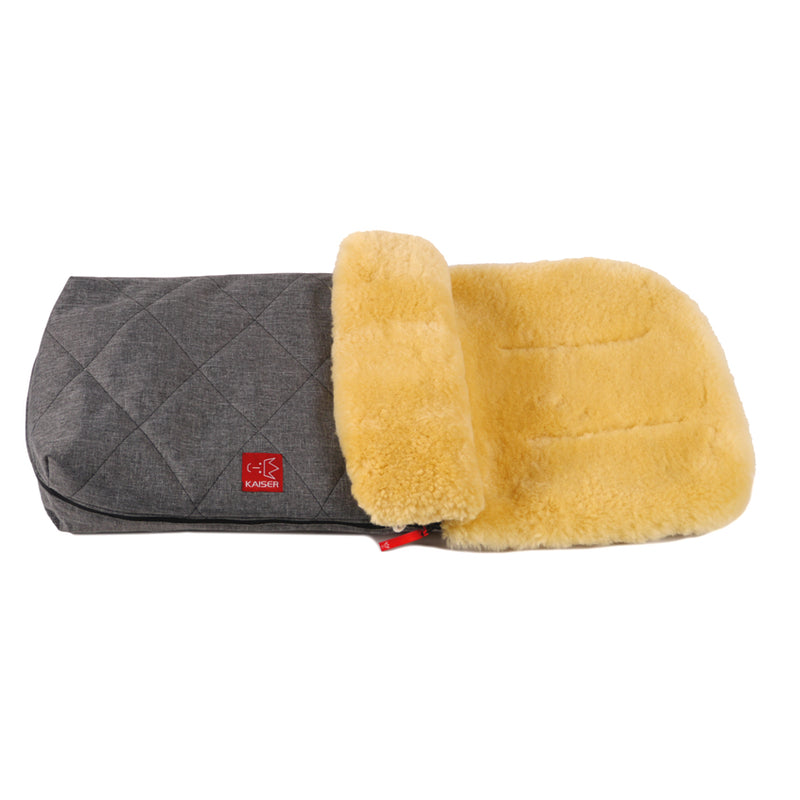Kaiser  Lammfell Kinderwagenfusssack 'Natura'  Anthracite Melange