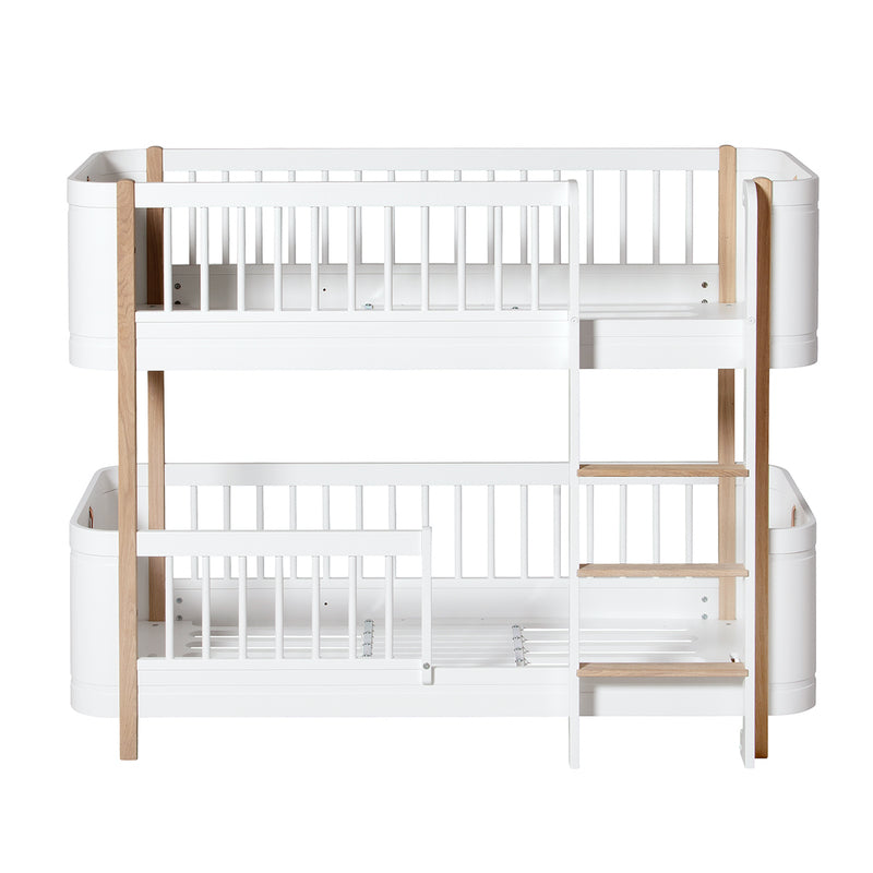 Oliver Furniture  Wood Mini+ Halbhohes Etagenbett  Weiss/Eiche - Online MY SNOWFLAKE