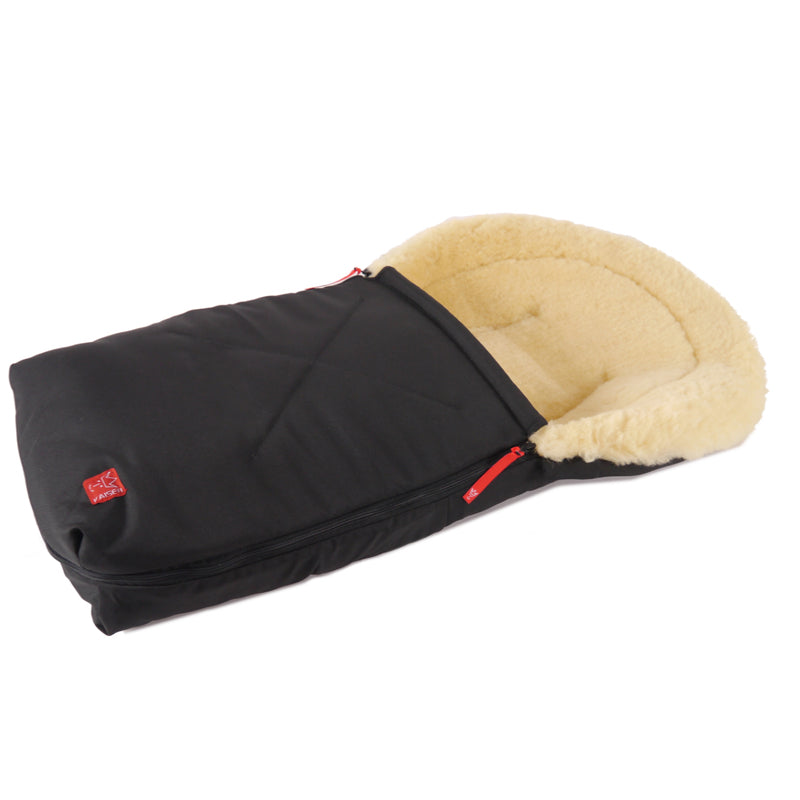 Kaiser  Lammfell Fusssack 'Emma' für Babyschale/Babywanne  Black - Online MY SNOWFLAKE
