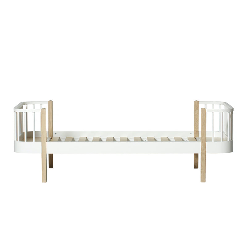 Oliver Furniture  Original Einzelbett Wood 90 x 200 cm  Weiss/Eiche - Online MY SNOWFLAKE