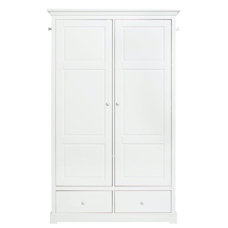 Oliver Furniture  Seaside Kleiderschrank 2-türig  Weiss - Online MY SNOWFLAKE