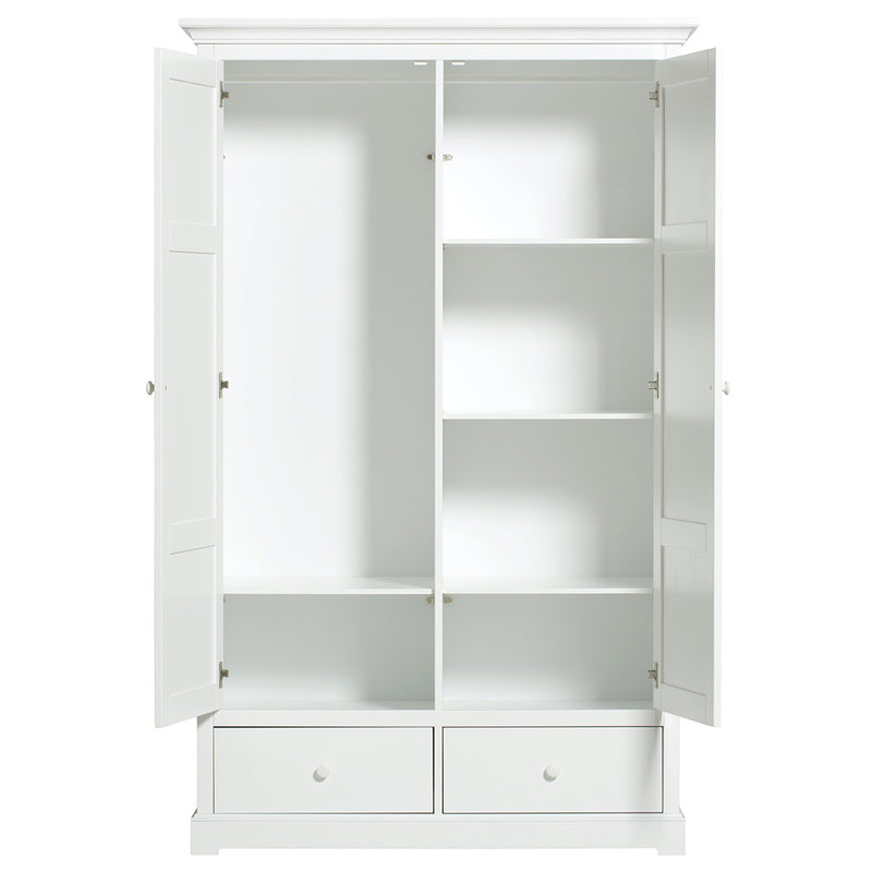 Oliver Furniture  Seaside Kleiderschrank 2-türig  Weiss - Online MY SNOWFLAKE