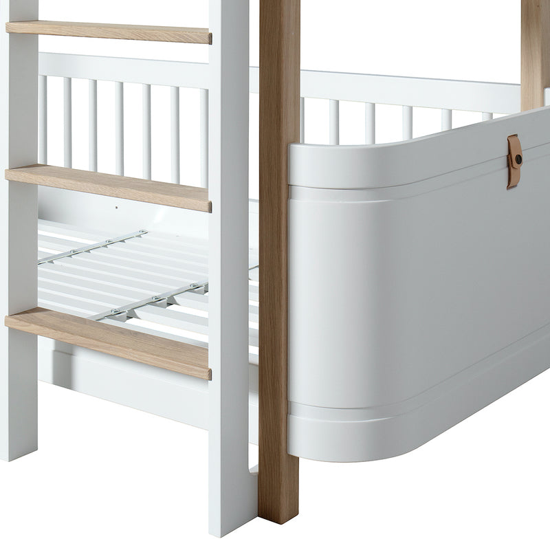 Oliver Furniture  Wood Mini+ Halbhohes Etagenbett  Weiss/Eiche - Online MY SNOWFLAKE