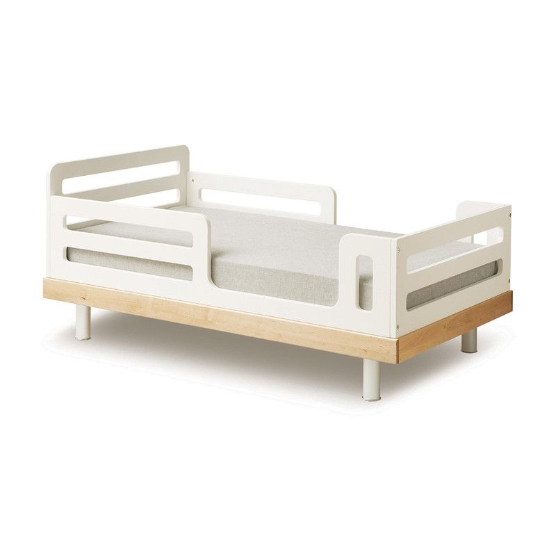 Oeuf NYC <br/> Juniorbett Classic <br/> Birke/Weiss,Einzelbetten, Oeuf NYC - SNOWFLAKE kindermöbel concept store