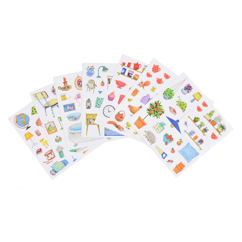 Moulin Roty Stickerheft "Mein Zuhause" Multi