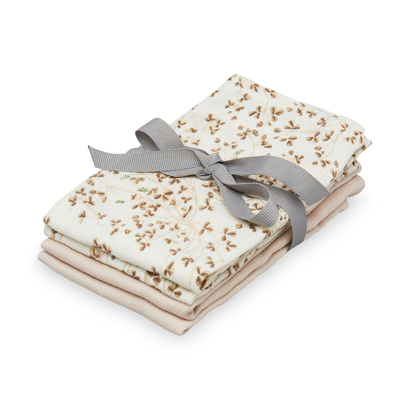 Cam Cam Copenhagen  4er Pack Waschlappen Musselin  Mix Lierre/ Almond - Online MY SNOWFLAKE
