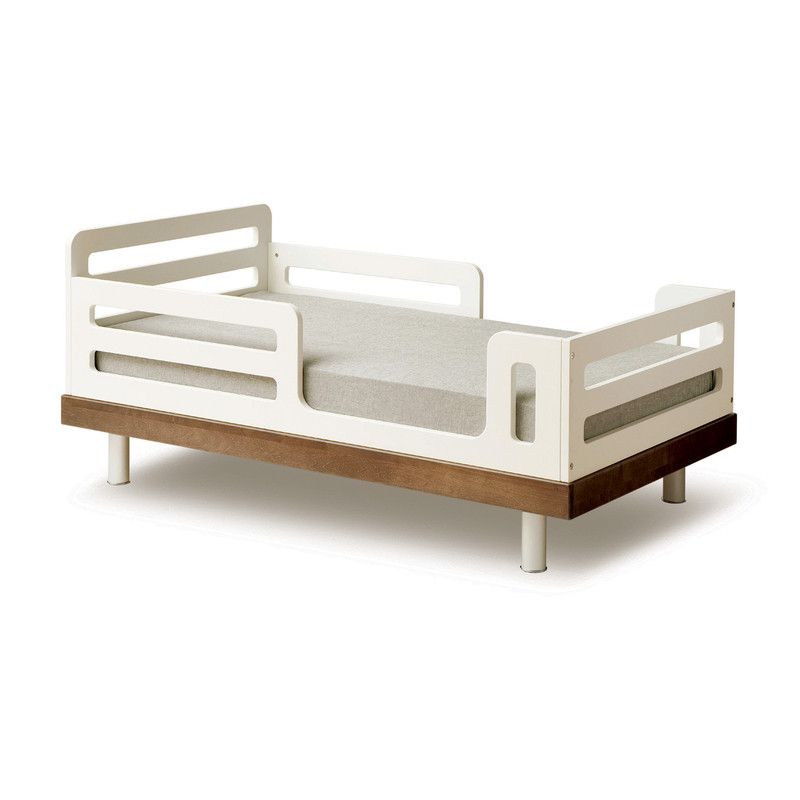 Oeuf NYC <br/> Juniorbett Classic <br/> Walnuss/Weiss,Einzelbetten, Oeuf NYC - SNOWFLAKE kindermöbel concept store