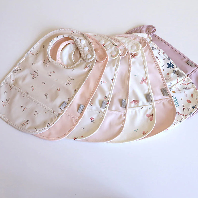 2er Set Lätzchen in beige bedruckt und rosa uni von Cam Cam Copenhagen
