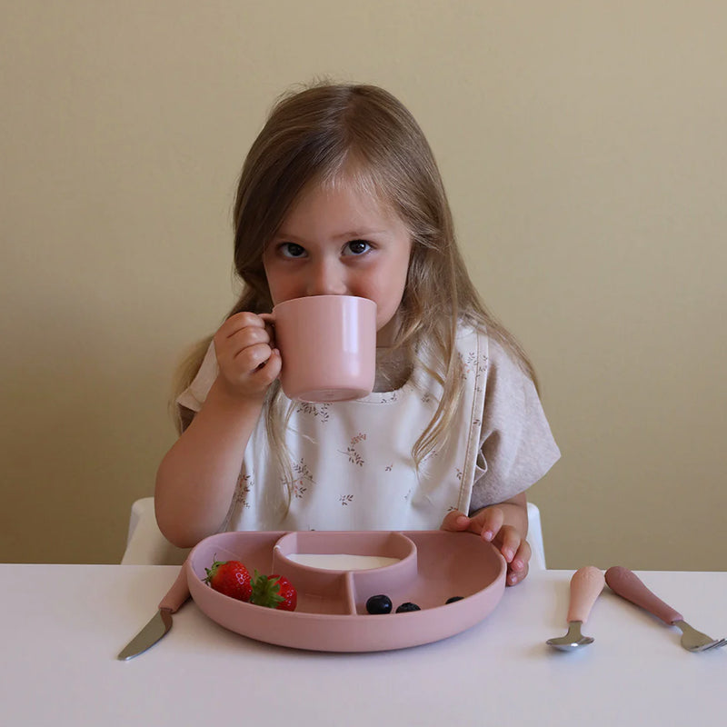 2er Set Lätzchen in beige bedruckt und rosa uni von Cam Cam Copenhagen