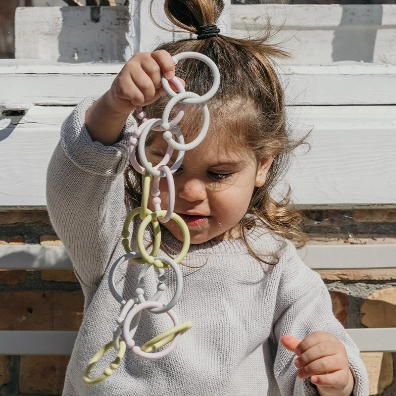 Bibs  Loops 12er Set  Blush/Woodchuck/Ivory - Online MY SNOWFLAKE