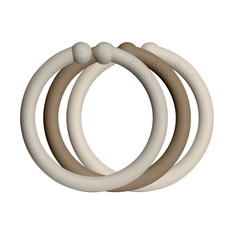 Bibs  Loops 12er Set  Sand/Dark Oak/Vanilla - Online MY SNOWFLAKE