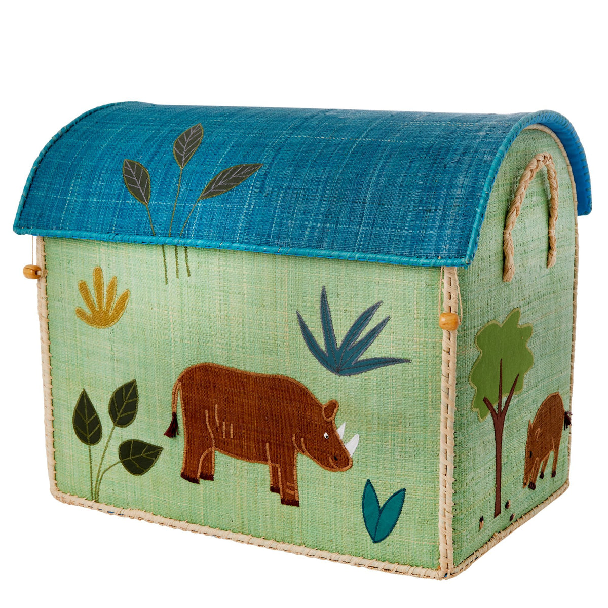 Rice  Aufbewahrungskorb Gross  Blue Jungle - Online MY SNOWFLAKE
