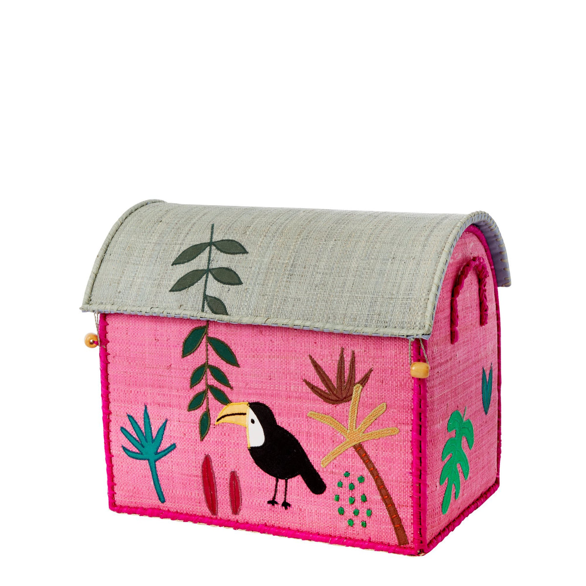 Rice  Aufbewahrungskorb Klein  Pink Jungle - Online MY SNOWFLAKE
