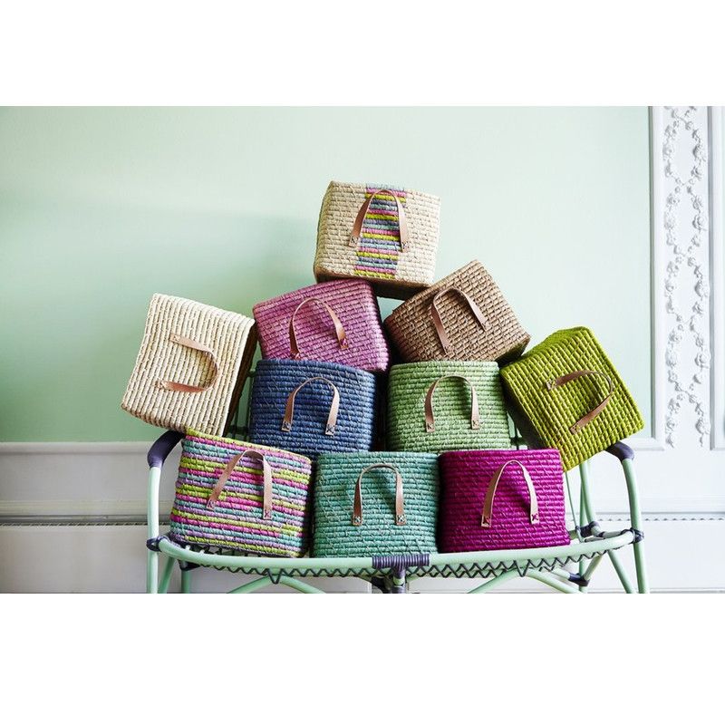 Rice <br> Klassischer Aufbewahrungskorb <br> Mint,Körbe, Rice - SNOWFLAKE kindermöbel concept store
