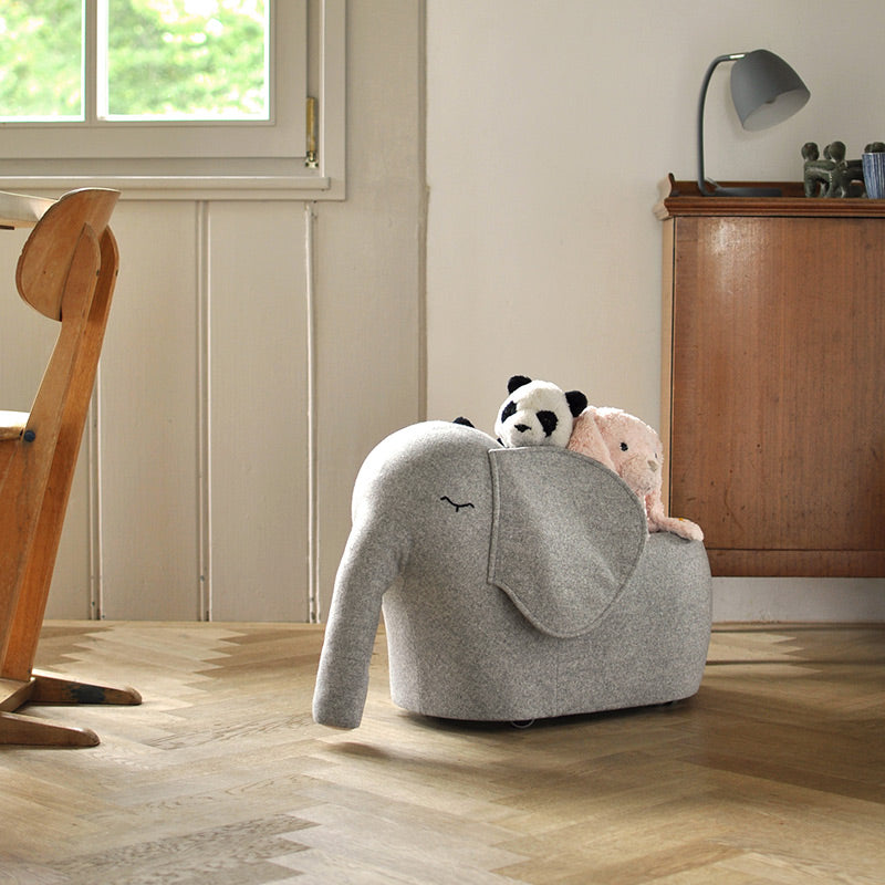 Bada & Bou  Roll-Elefant  Grey Melange - Online MY SNOWFLAKE