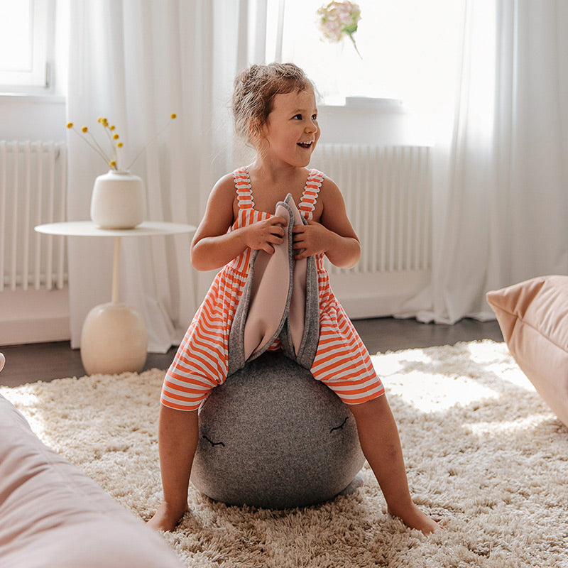 Bada & Bou Jumping Bunny Grey Melange