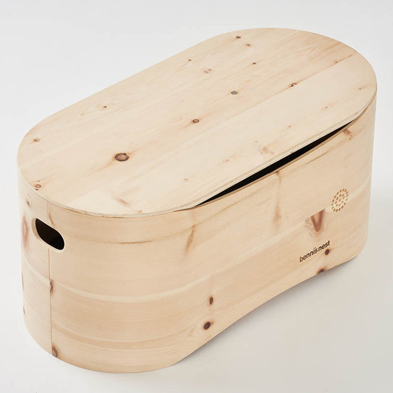 Benni's Nest – Deckel aus Arvenholz fürs Babybett – Natur