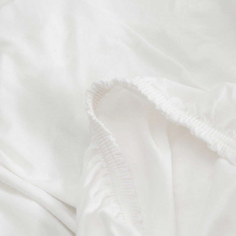 Benni's Nest – 2er-Set Fixleintuch Babybett – Natur Weiss