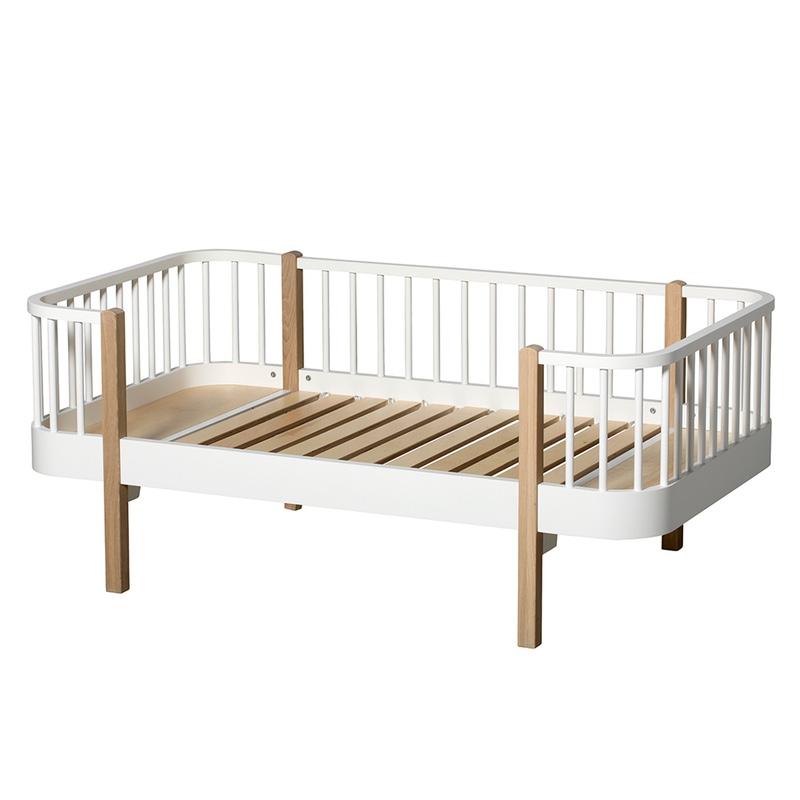 Oliver Furniture  Original Junior Bettsofa Wood 90 x 160 cm  Weiss/Eiche - Online MY SNOWFLAKE