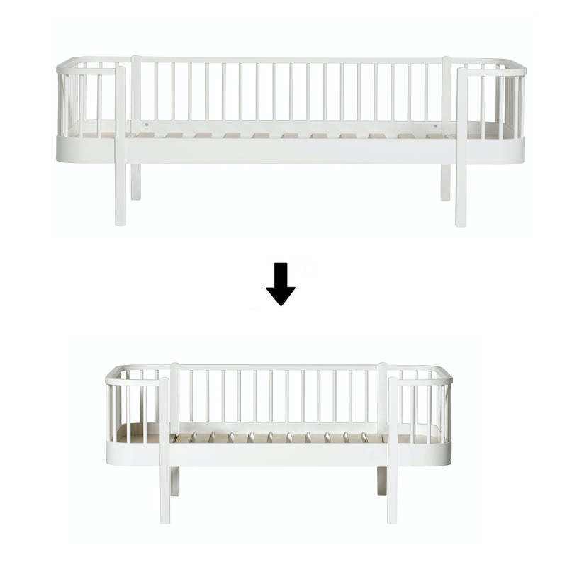 Oliver Furniture Conversion Kit Wood Original Daybed to Junior Daybed White