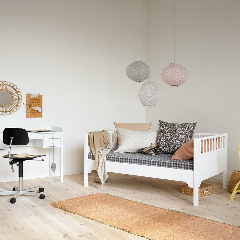 Oliver Furniture Kit de conversion Seaside Classic lit semi-haut mezzanine en canapé-lit junior - blanc