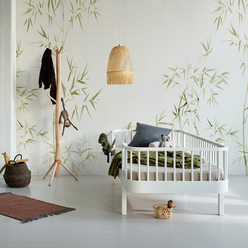Oliver Furniture Kit de transformation lits superposés Wood en 1 lit simple et 1 banquette-lit Blanc