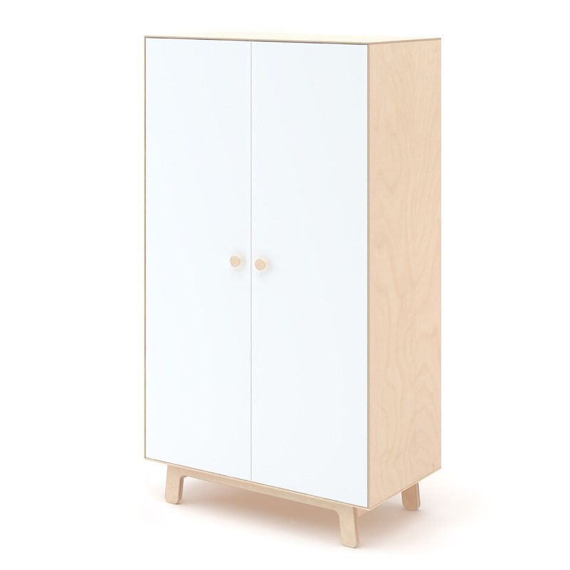 Oeuf NYC <br/> 2-türiger Schrank Merlin <br/> Birke/Weiss,Schränke, Oeuf NYC - SNOWFLAKE kindermöbel concept store