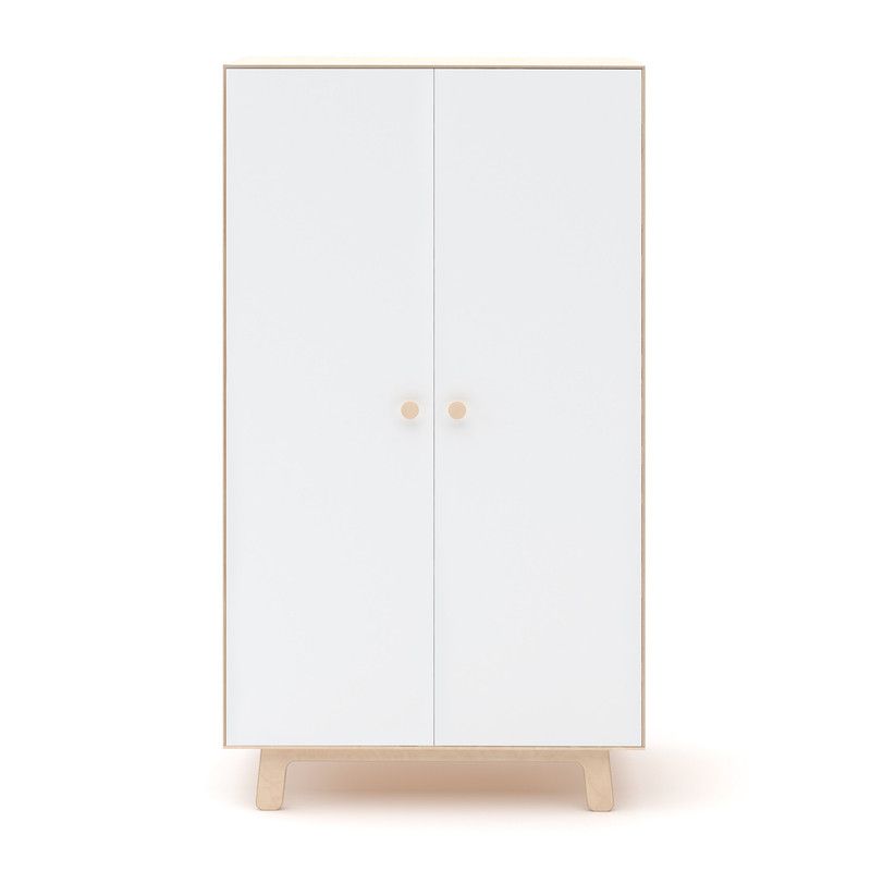 Oeuf NYC <br/> 2-türiger Schrank Merlin <br/> Birke/Weiss,Schränke, Oeuf NYC - SNOWFLAKE kindermöbel concept store