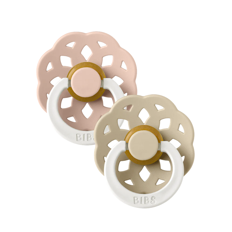 Bibs  Schnuller 6-18 Monate 2er Pack Boheme 'Glow in the dark'  Blush/Vanilla - Online MY SNOWFLAKE