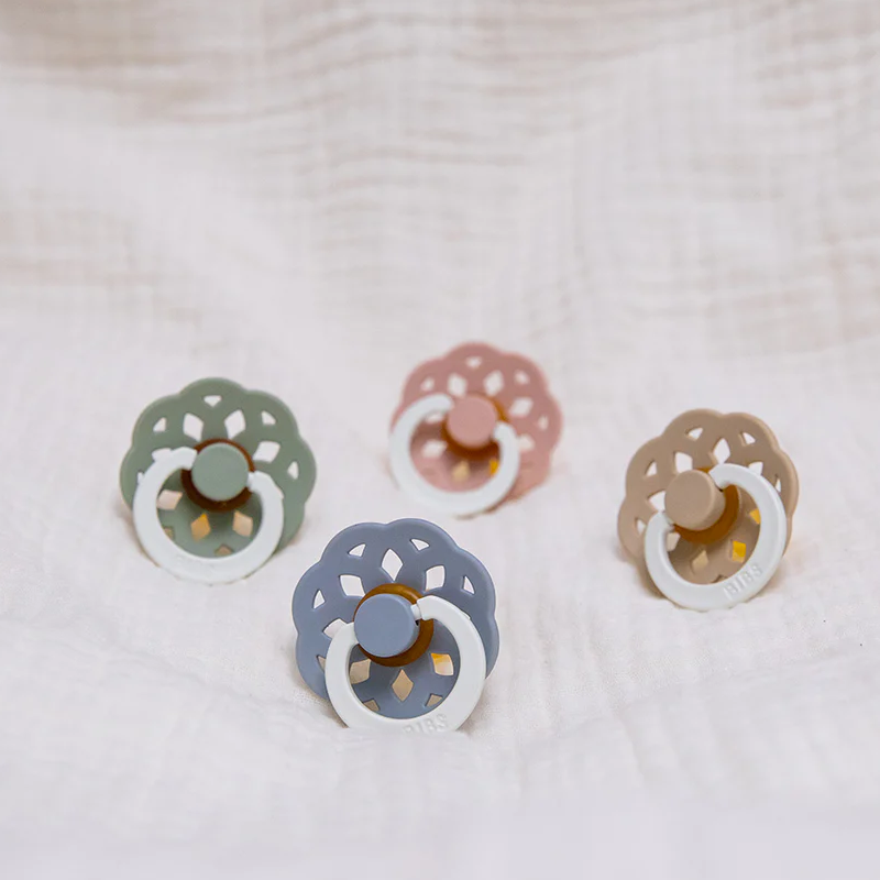 Bibs  Schnuller 0-6 Monate 2er Pack Boheme 'Glow in the dark'  Blush/Vanilla - Online MY SNOWFLAKE
