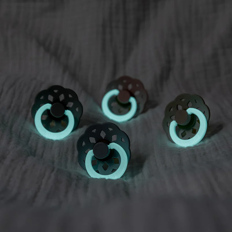 Bibs  Schnuller 0-6 Monate 2er Pack Boheme 'Glow in the dark'  Blush/Vanilla - Online MY SNOWFLAKE