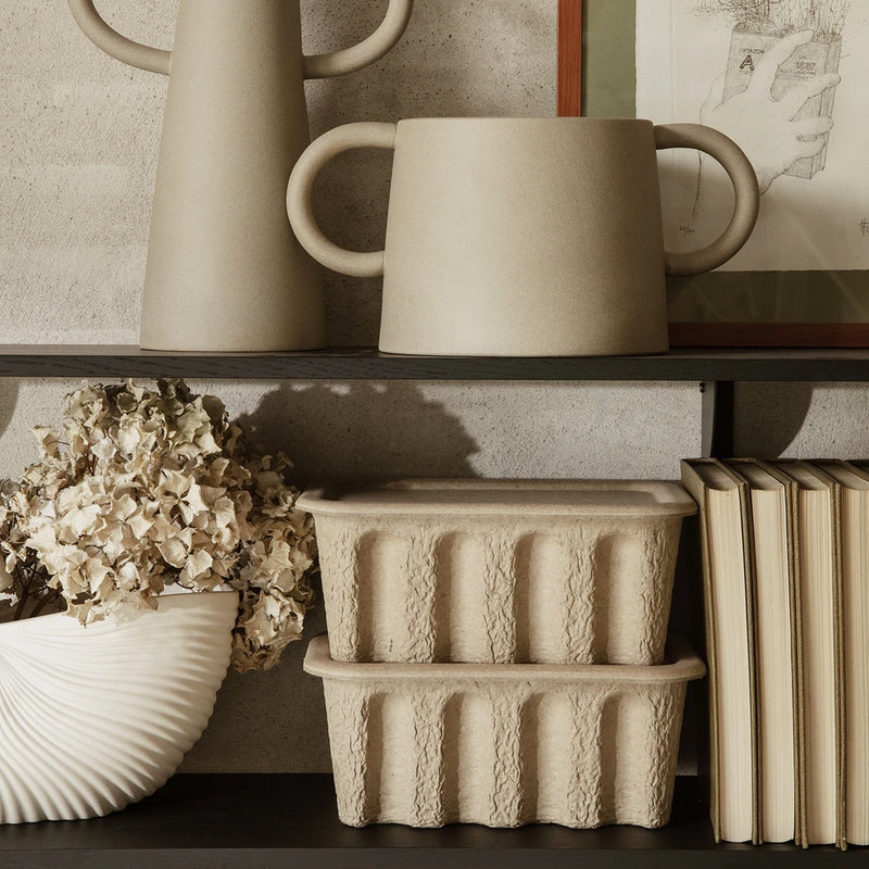 Ferm Living  Aufbewahrungsbox 'small' Papier 2er Set  Brown - Online MY SNOWFLAKE
