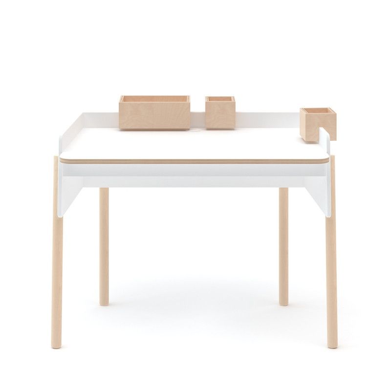 Oeuf NYC <br/> Schreibtisch Brooklyn <br/> Birke/Weiss,Schreibtische, Oeuf NYC - SNOWFLAKE kindermöbel concept store